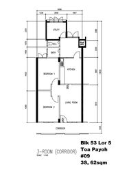 Blk 53 Toa Payoh Vista (Toa Payoh), HDB 3 Rooms #589736021